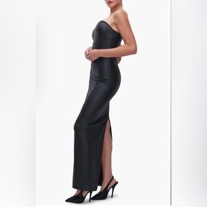 Good American Better than Leather Maxi Dress